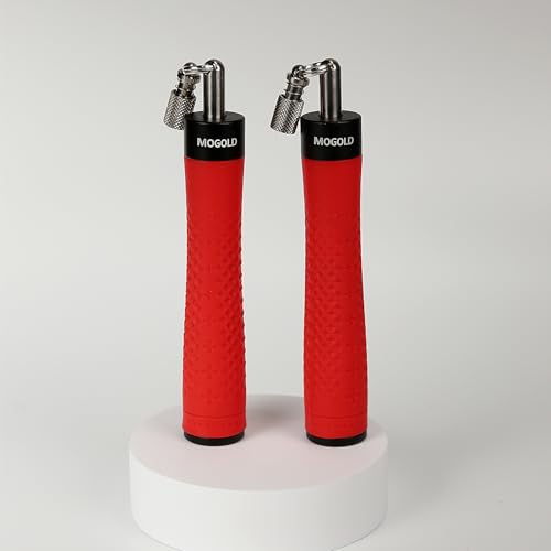 Weighted Jump Rope Set - 1/4LB & 1/2LB Heavy Speed Rope with Quick-Release Handles, 3 PVC Cables (9.8FT), Anti-Slip Grip for Boxing, Cross Training & Home Workout, Includes Carry Case