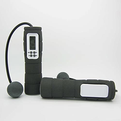 VIDI Digital LCD Cordless Jump Rope Skipping Counter Calorie Timer Fitness for Indoor Outdoor Use