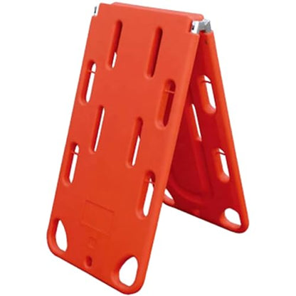 Water Floating Spine Board – PE Two-Fold Stretcher with 350lbs Capacity, Emergency Rescue Backboard with Seat Belt for First Responders