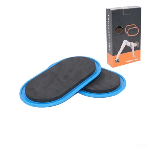 Pilates Base Pads, 2 Pack with Double for Hardwood Floors and Carpeting, Fitness Equipment for Toning Muscle, Balance and Stability in Training - size: Blue