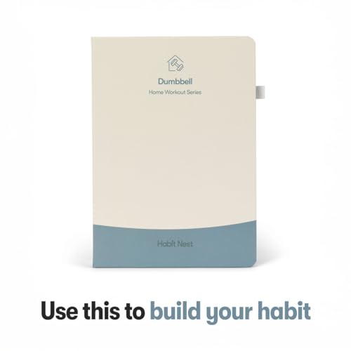 Dumbbell Transformation Journal & Elevate Exercise Cards Home Workout - style: Hardcover Journal, and Exercise Cards