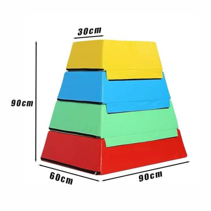 Foam Jump Box Heavy Soft Box for Home Gym,Children's Physical Fitness Training Box Jumping,Four Layers