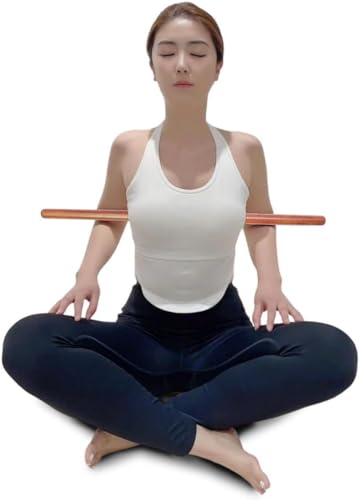 JETR™ StretchNHeal Collapsible Wooden Yoga Stick – Regular & XL | Posture Corrector, Mobility & Stretching Stick, Exercise & Workout Pole for Flexibility, Balance & Rehab