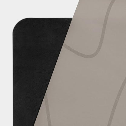 WeGym Yoga Mat, 4mm Cushioned Exercise Mat for Yoga, Pilates, Home Workouts - Anti Slip Polyurethane Suede Yoga Mat with Carrying Strap - color: Desert Tan, style: Polyurethane