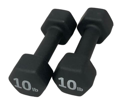 Neoprene Coated Dumbbell Hand Weight Set - style: 44-Pounds total -2 Pairs (10-LB, 12-LB)