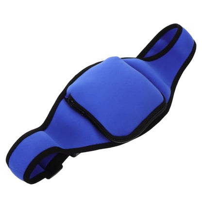 PartyKindom Zippered Microphone Belt Pack Neoprene Mic Waist Bag Sweat-resistant Running Fanny Pack for Fitness Instructors Gym Trainers and Theater Speakers
