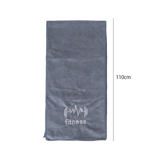 Multifunctional Fitness Towel for Sports Super Soft Quick-Drying Microfiber Towels Swimming Gym Equipment Sweat Pad (Dark Gray)