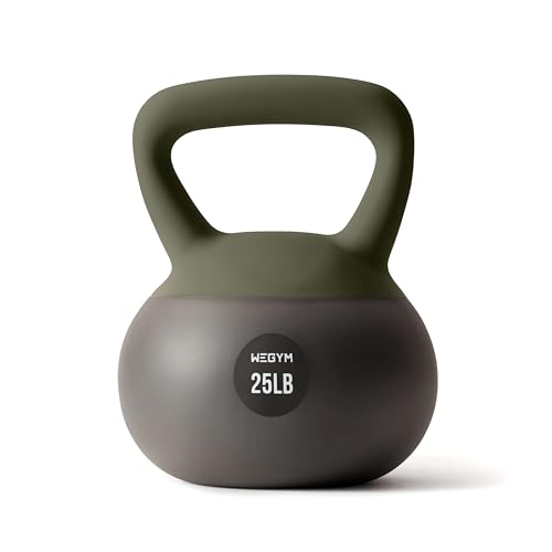WeGym Soft Kettlebells and Kettlebell Sets for Home Strength Training - color: Forest, style: 25LB