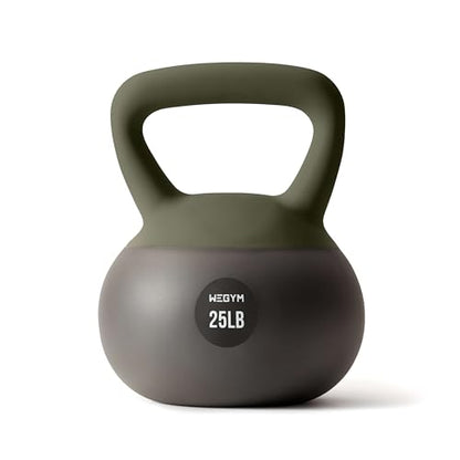 WeGym Soft Kettlebells and Kettlebell Sets for Home Strength Training - color: Forest, style: 25LB