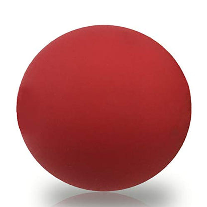 Premium Lacrosse Trigger Point Massage Balls for Myofascial Release, Plantar Fasciitis Foot Roller Therapy, Muscle Knots, Yoga Therapy, Exercise & Recovery (Red) - color: Red
