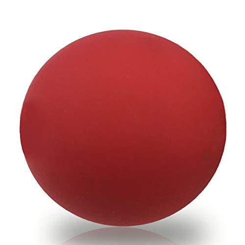 Premium Lacrosse Trigger Point Massage Balls for Myofascial Release, Plantar Fasciitis Foot Roller Therapy, Muscle Knots, Yoga Therapy, Exercise & Recovery (Red) - color: Red