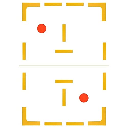 Court Line Marker Set Create Your Own Mini Pickleball Tennis Court (Yellow Court Marker)