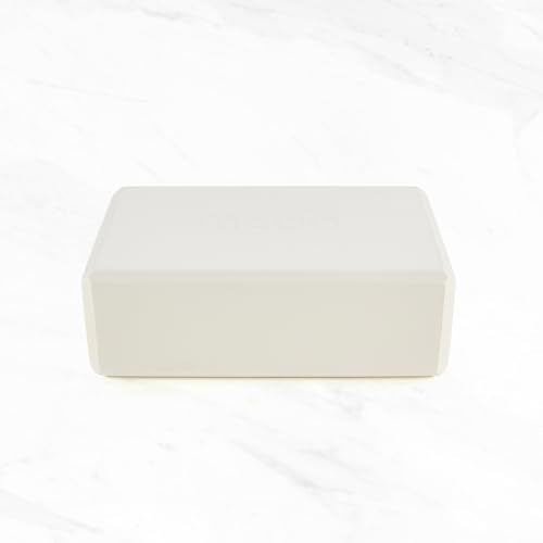 MYGA Yoga Block,Lightweight EVA Foam Yoga Brick,High Density Non-Slip Block for Yoga Poses, Pilates, Balance and Flexibility - color: Cream