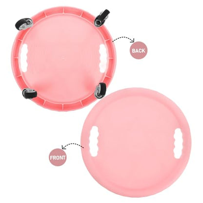 Ab Roller Wheel with Knee Pad Silent Disc for Core Strength Training Dual Functionality Home Exercise Equipment for Quiet Workouts and Abdominal Toning