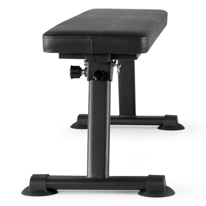 VEVOR Flat Weight Bench, Foldable Strength Training Bench, Utility Workout Bench for Full Body Workout, 1000 LBS Press Bench for Home Gym Exercise, for Multi-Purpose Weight Training and Ab Exercises