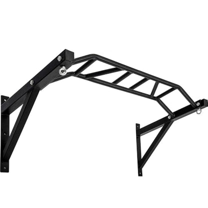 Wall Mounted Pull Up Bar and Dip Station, Heavy Duty Wall Mount Pull-up Chin Up Bar Multifunctional Home Gym Workout Indoor Exercise Equipment Support to 440 Lbs - style: Multi-grip