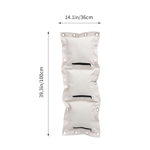 FRCOLOR Triplet Wing Style Boxing Wall Bag Thickened Heavy Duty Empty Sandbag Training Pad for Home Fitness and Martial Arts Workout