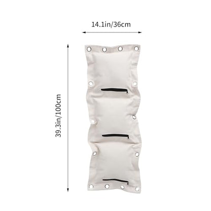 POPETPOP Thickened Wing Style Triplet Boxing Wall Target Sandbag, Hanging Type Empty Fitness Sandbag for Home Workout Training