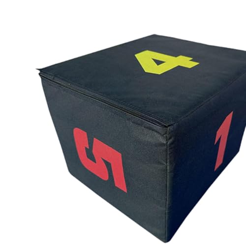 Plyometric Jump Box 3-in-1 Height Adjustable Training Box for Strength Exercise, 11.81x17.72x13.78 inch