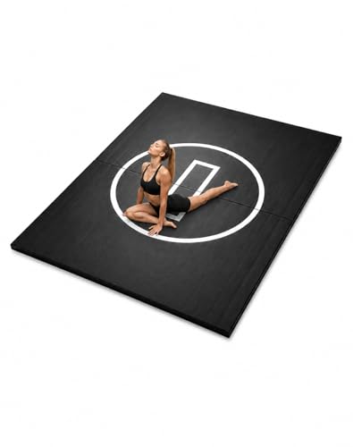 Professional Flexi-Roll Wrestling Mat – High-Density Shock Absorption for BJJ, Judo, MMA & Jiu Jitsu – Portable 1.2-Inch Thick Home Gym Training Flooring for Martial Arts & Yoga - size: 6.6' X 10'