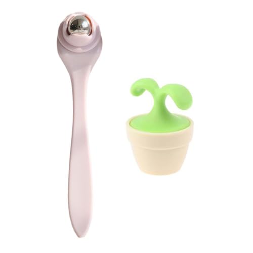 2 Pack Eye Cream Applicator Wand Stick Small Face Roller Eye Serum Applicator Massager Eyes Care Stick Cooling Therapy Ice Globes for Facial Moisturizer Under Eyes Brightener Reduce Puffiness