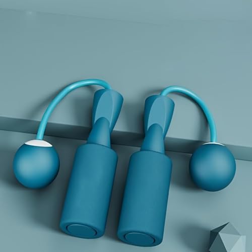 Weighted Cordless Jump Rope for Fitness - Silent Skipping Rope for Home Workouts, Adults & Beginners