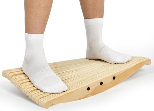 360° Balance Board for Standing Desk, Anti-Fatigue 3D Wobble Board, Boost Focus & Burn Calories Balancing Board, 440lbs Capacity for Adults Kid at Home & Office, Surf & Skate Simulation Foot Stretcher