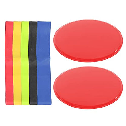 Pilates Sliders, Core Sliders for Working Out Exercise Gliding Discs Dual Sided Use Lightweight Workout Training Slide Mat for Abdominal