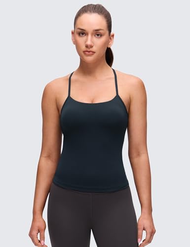 CRZ YOGA Butterluxe Y Back Tank Tops - color: True Navy, size: Large