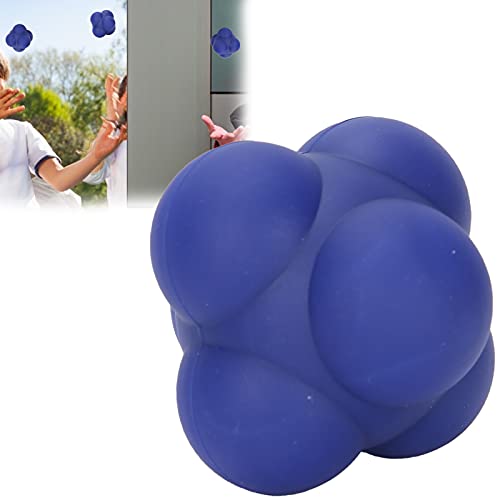 Reflex Training Ball, Massage Roller Ball Eye Coordination Speed Body Rolling with Six Hemispheres for Enhancing Your Hand‑Eye Coordination(Cobalt Blue)