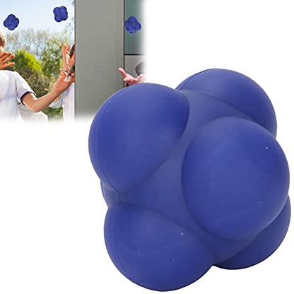 Reflex Training Ball, Massage Roller Ball Eye Coordination Speed Body Rolling with Six Hemispheres for Enhancing Your Hand‑Eye Coordination(Cobalt Blue)