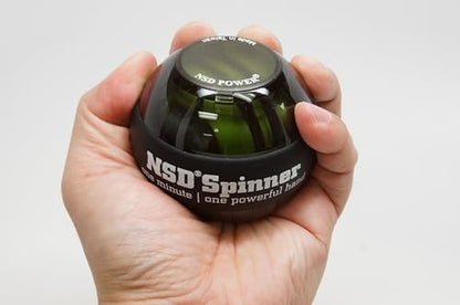 NSD Manual Thumb Wind Start Spinner Gyro Ball – Up to 15,000-18,000 RPM Premium & Durable Hand Strengthener and Wrist Exerciser for Grip Strength Training, Forearm Workout, and Pain Relief - size: Thumb-Wind Start