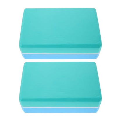 2pcs Eva Non-slip Yoga Blocks for Stretching Exercises, High Density Lightweight Foam Bricks for Men and Women Fitness, Balance, Pilates, and Meditation