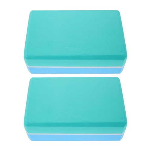 2pcs Eva Non-slip Yoga Blocks for Stretching Exercises, High Density Lightweight Foam Bricks for Men and Women Fitness, Balance, Pilates, and Meditation