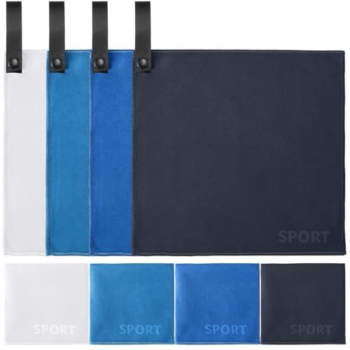 Tranqun 8 Pack Sweat Absorbing Handkerchiefs for Men Quick Dry Microfiber Rags