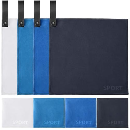 Tranqun 8 Pack Sweat Absorbing Handkerchiefs for Men Quick Dry Microfiber Rags