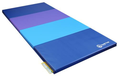 Tumbl Trak Gymnastics Folding Tumbling Panel Mat - color: Blueberry, size: 4'x8'x2"
