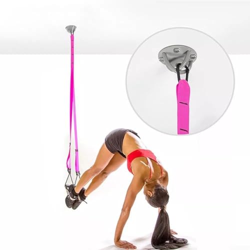 Suspension Trainer Mount, 4-Hole Wall Ceiling Anchor Bracket for Gym Fitness Yoga Straps, Anti-Rust Metal Fixing Plate with Screws, Supports 2200lbs