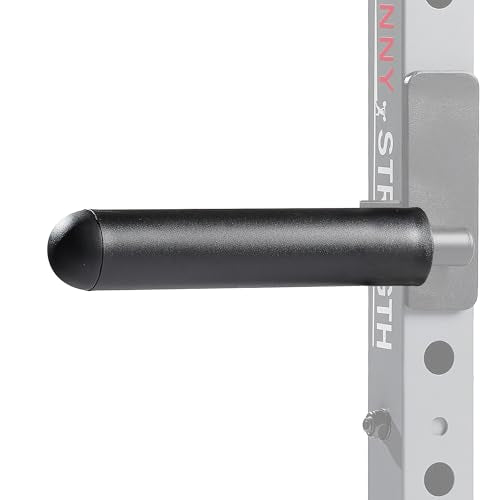 Sunny Health & Fitness Power Cage Squat Rack Upgrade Attachments, Dip Bar, Plate Bar Holder, Belt Squat, J Hook, Lat, Adapter, U Ring, Pull Up Bar, Landmine, Captain's Chair, Tricep Rope For Home Gym - style: Olympic Adapter