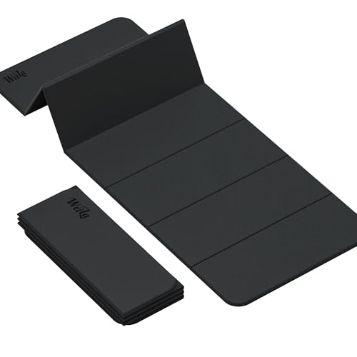 1/2 Inch Extra Thick Yoga Mat Pilates Equipment, 70"x24" Odorless Workout Mats for Home Gym, Non-slip Exercise Mats for Women Men Home Workout, Foldable Yoga Mats for Travel Camping Sleeping - color: Charcoal