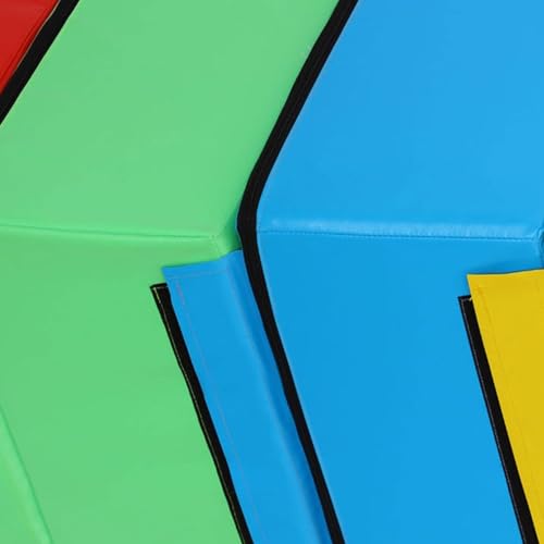 LICOME 4 In 1 Soft Plyo Box Training Jumping Boxes High-Density EPE Foam Core - Non-Slip & Easy-to-Clean PVC Leather Cover for Home Gym Outdoor Exercise