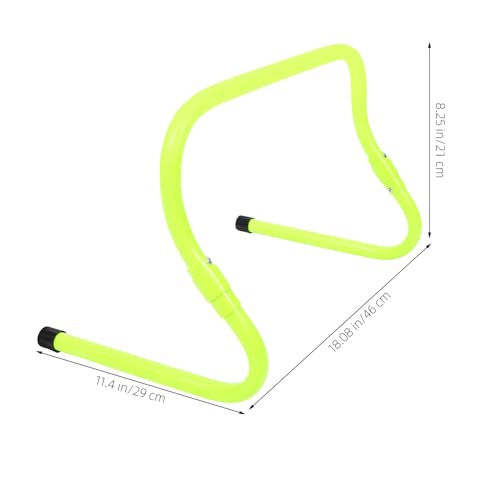 Toyvian Adjustable Agility Speed Hurdles Set, Green PVC Plastic Football Training Equipment with Foldable Design for Youth Soccer Speed and Coordination Drills