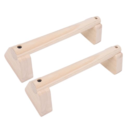 Wooden Parallettes Push Up Bars, Anti Slip Handstand Bars, Handstand Trainer Push Up Handles for Strength Training and Calisthenics, Home Workout Equipment - size: 30cm