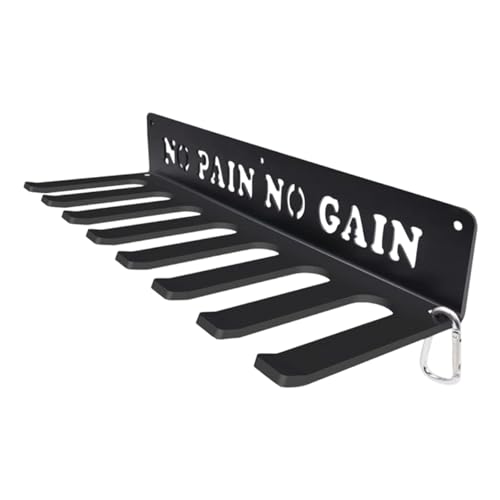 Multipurpose 8 Hook Wall Hanger Equipment Rack for Resistance Bands Jump Ropes and Household Items Space Saving Design Space Saving Organizers Tool Hanging Rack Dense Organizers