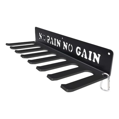 Multipurpose 8 Hook Wall Hanger Equipment Rack for Resistance Bands Jump Ropes and Household Items Space Saving Design Space Saving Organizers Tool Hanging Rack Dense Organizers