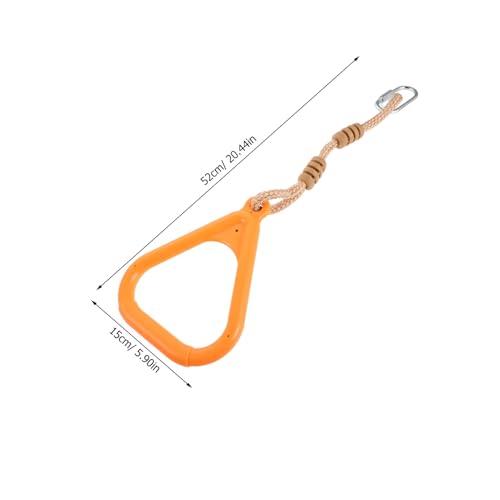 ’s Outdoor Gymnastics Rings with Adjustable Straps for Pull-up and Climbing, Sturdy Fitness Rings for ’ Playground and Home Exercise