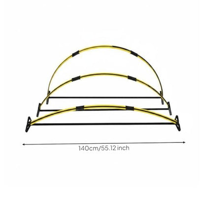 Back Hurdle Simple-Arch to Set up Adjustable Agility Hurdle Portable for Athletes, Speed Training - style: Advanced Model Hurdle Set A 3 Sections/3 Pieces