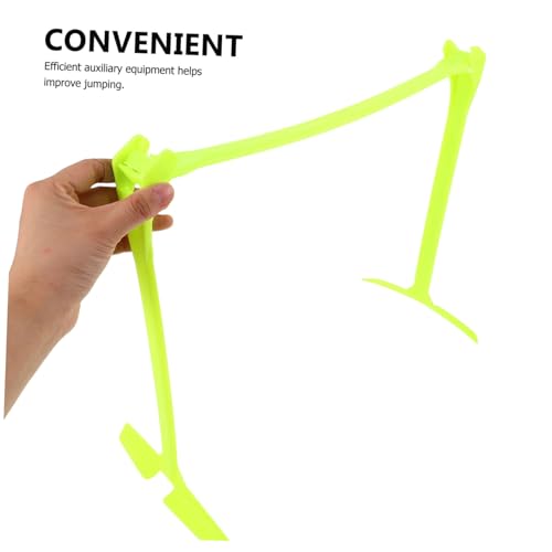 Mikikit Adjustable Height Speed Hurdles Foldable Agility Training Equipment for Soccer Football Enhance Speed Coordination Jumping Skills Portable Versatile for Athletes