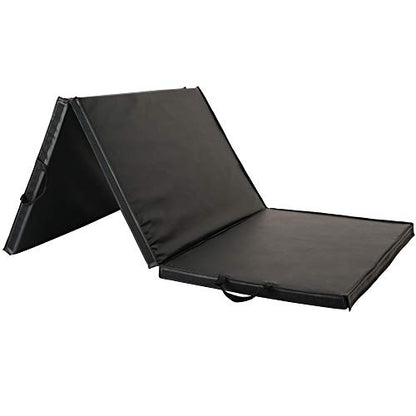 Sunny Health & Fitness Tri-Folding & Puzzle Exercise Mats – Extra Thick, Durable, Non-Slip, Water-Resistant Cushioning for Home Gym, Yoga, MMA, Gymnastics, Cardio, and Core Workouts - style: 6 FT x 3 FT