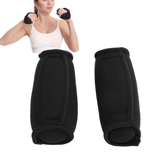 1LB Pair Soft Dumbbells with Hand Strap, Sand Filled Neoprene Hand Weights for Women and Men Walking, Jogging, Cardio, Aerobics and Home Workout
